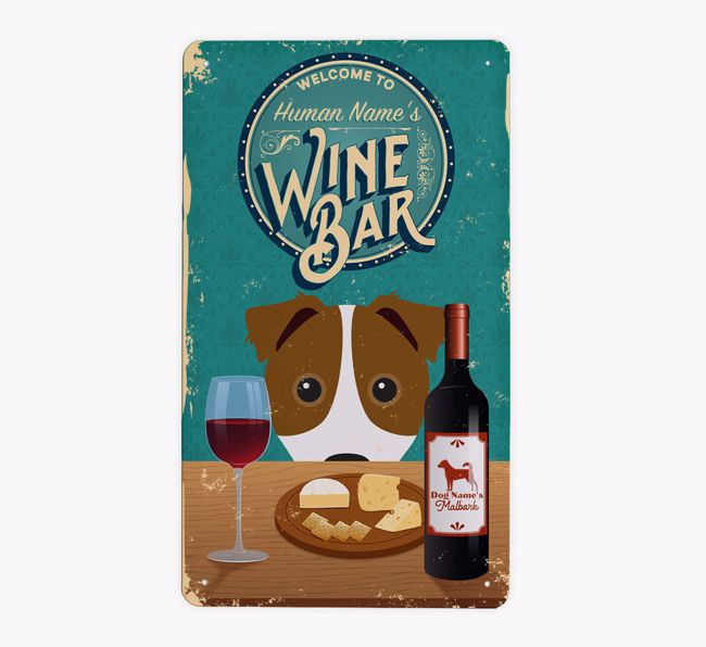 Wine Bar: Personalised {breedFullName} Metal Sign